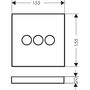 Запорное устройство Hansgrohe ShowerSelect, бронза матовый, 3j, 15764140