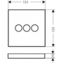 Запорное устройство Hansgrohe ShowerSelect, матовый черный, 3j, 15764670