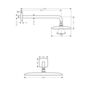 Тропический душ Hansgrohe Raindance Е Air 360, 36x19 см, 27376000