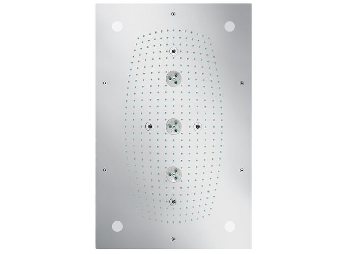 Тропический душ с подсветкой Hansgrohe Raidance Rainmaker, 68x46 см, 28418000