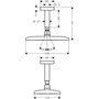 Тропический душ с потолка Hansgrohe Raindance Е Air 1jet 240, 25x15 см, 27380000
