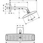 Тропический душ со стены Hansgrohe Raindance Е Air 1jet 360, 36x19 см, 27371000