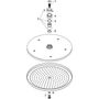Верхний душ Hansgrohe Croma 280 Air 1j, EcoSmart, матовый белый, 26221700