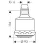 Верхний душ Hansgrohe Croma Clubmaster, 28496000