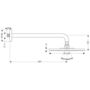 Верхний душ Hansgrohe Raindance 240, EcoSmart, держатель, 27461000