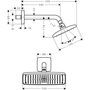 Верхний душ Hansgrohe Raindance E 240 AIR, настенный, 27375000