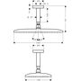 Верхний душ Hansgrohe Raindance E 360, 1jet, EcoSmart, 26604000