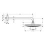 Верхний душ Hansgrohe Raindance Select, 1 jet, белый, 26470400