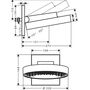 Верхний душ Hansgrohe Rainfinity 250, 1 jet, EcoSmart, 26227000