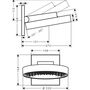 Верхний душ Hansgrohe Rainfinity 250, 1 jet, EcoSmart, 26227700
