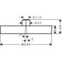 Верхний душ Hansgrohe Rainfinity 250, матовая бронза, 26228140