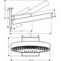 Верхний душ Hansgrohe Rainfinity 360, черный, 26234670