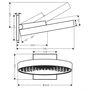 Верхний душ Hansgrohe Rainfinity 360, с креплением, черный матовый, 26230670