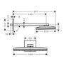 Верхний душ Hansgrohe Rainmaker Select 460, 1jet, с держателем, 24003400
