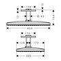 Верхний душ Hansgrohe Rainmaker Select 460, 3jet, потолочный, 24006600