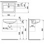 Умывальник Laufen Pro 812961 56x44
