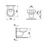 Унитаз подвесной Laufen Val 39x53, EasyFit, безободковый, 8202810000001