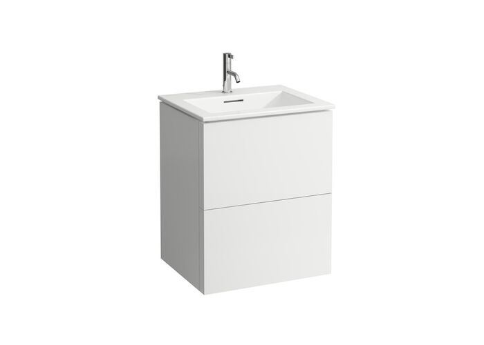 Раковина со шкафчиком KARTELL BY LAUFEN, 60x50x72,6, push-pull, белый, 8603336401041