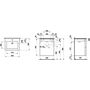 Раковина со шкафчиком KARTELL BY LAUFEN, 60x50x72,6, push-pull, белый, 8603336401041