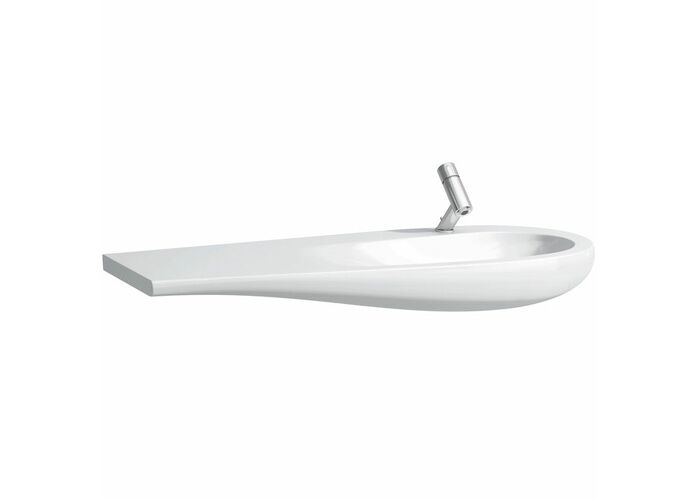 Умывальник столешница Laufen Alessi One 120x50 814974, покрытие LCC, полочка слева
