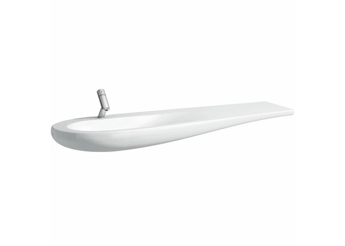 Умывальник столешница Laufen Alessi One 160x50 814971, покрытие LCC, полочка справа