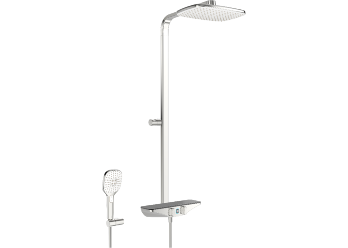 Душевая система Oras Esteta Wellfit, серый хром, 7592U-15