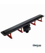 Душевой лоток Pestan Confluo Frameless Line 450 Black Glass, 13701202