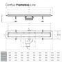 Душевой лоток Pestan Confluo Frameless Line 550, 13701230