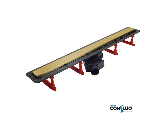 Душевой лоток Pestan Confluo Frameless Line 750 Gold, 13701223