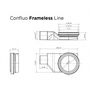 Душевой лоток Pestan Confluo Frameless Line 950 Gold, 13701225