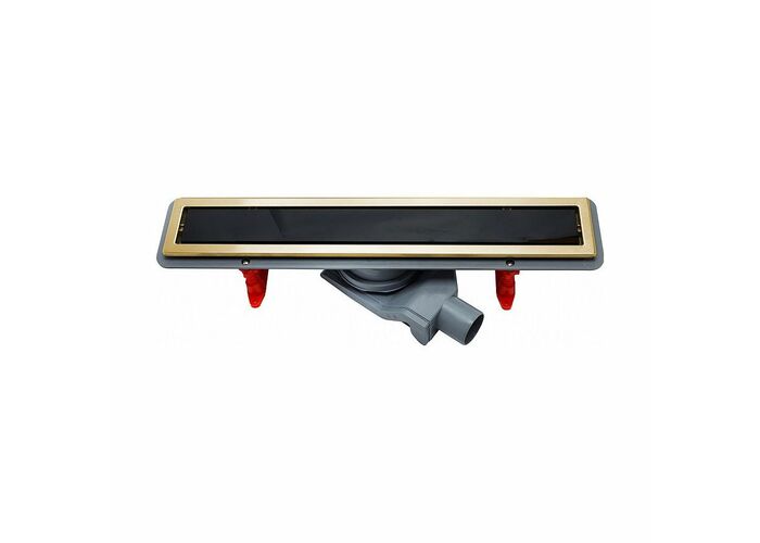 Душевой лоток Pestan Confluo Premium Black Glass Line 850 Gold, 13100099