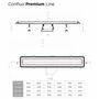 Душевой лоток Pestan Confluo Premium Line 950 Black Glass, 13000351