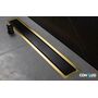 Душевой лоток Pestan Confluo Premium Line 950 Black Glass Gold, 13100125