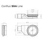 Душевой лоток Pestan Confluo Slim Line 300+, 13100024
