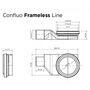 Душевой лоток линейный 2в1 Pestan Confluo Frameless Line 950 Matte Black, 13701323