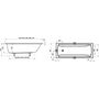 Акриловая ванна Ravak Classic II 150x70 N, белый, CC31000000