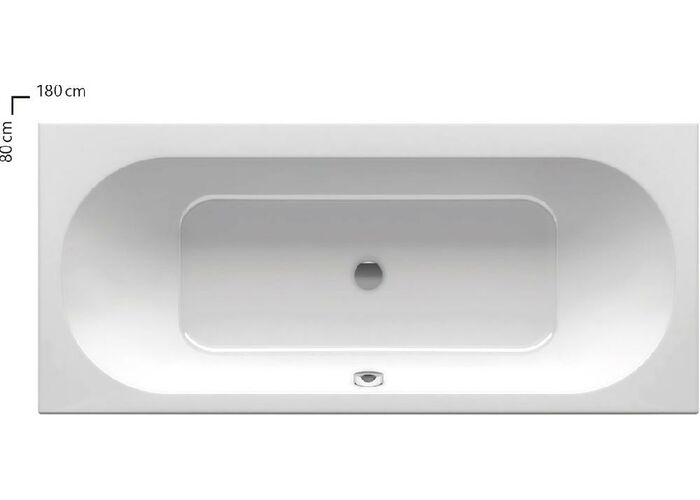 Ванна акриловая Ravak CITY SLIM, 180х80 белая