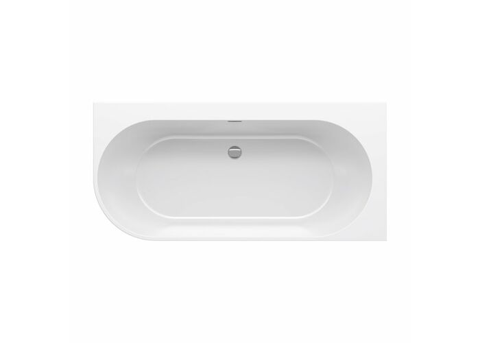 Ванна акриловая пристенная Ravak FREEDOM Corner L 170x80, слив-перелив хром, XC00100041