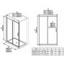 Душевая дверь Ravak Blix Slim BLSRV2-80 черный + транспарент, X1LM40300Z1
