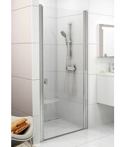 Душевая дверь Ravak Chrome CSD1-90 белый+транспарент