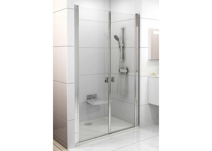Душевая дверь Ravak Chrome CSDL2-110 белый+транспарент