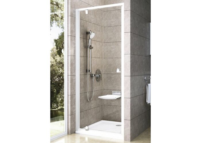 Душевая дверь Ravak Pivot PDOP1-80 белый/хром+транспарент