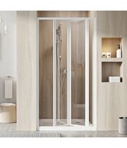 Душевая дверь Ravak Supernova SDZ3-90 белый+грейп, 02V701O2ZG