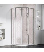 Душевая дверь Ravak Supernova SKCP4-90, 195 см, сатин+перл, 3117OU0211