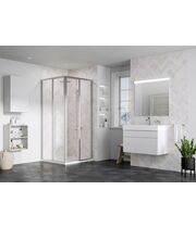 Душевая дверь Ravak Supernova SRV2-75-S, 195 см, белый+грейп, 14V301O2ZG