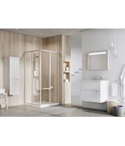 Душевая дверь Ravak Supernova SRV2-90-S, 195 см, белый+транспарент, 14V701O2Z1