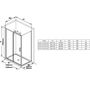 Стенка душевая Ravak BLSPS-90 блестящий + транспарент, X9BM70C00Z1