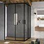 Душевая дверь Ravak Blix Slim BLSRV2K-80 черный + транспарент, X1XM40300Z1
