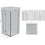 Душевой уголок Ravak Brilliant BSDPS-110/80 R хром+транспарент