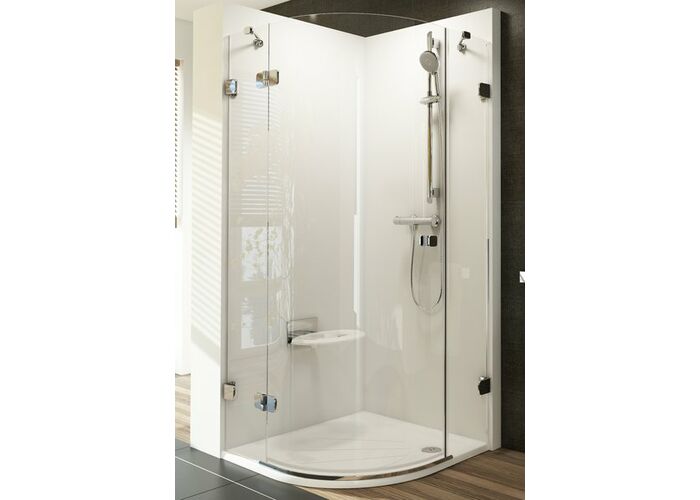 Душевой уголок Ravak Brilliant BSKK3-80 R хром+транспарент